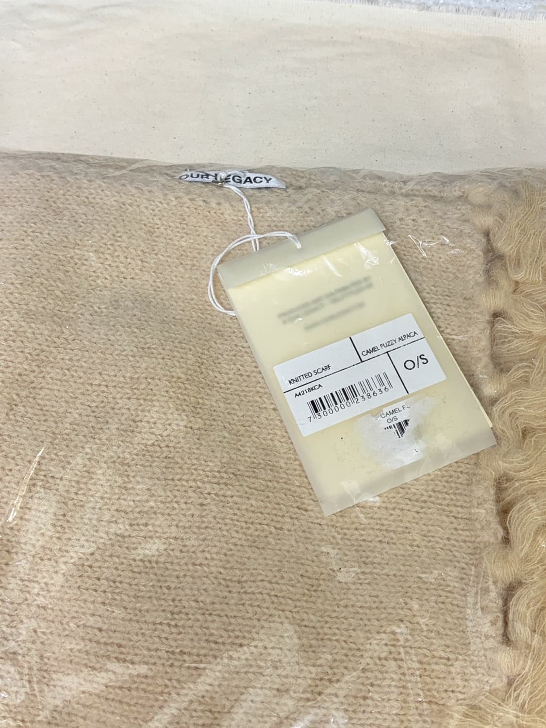 아워레가시/ 니트 머플러 카멜 퍼지 알파카/ Free 상품이미지2