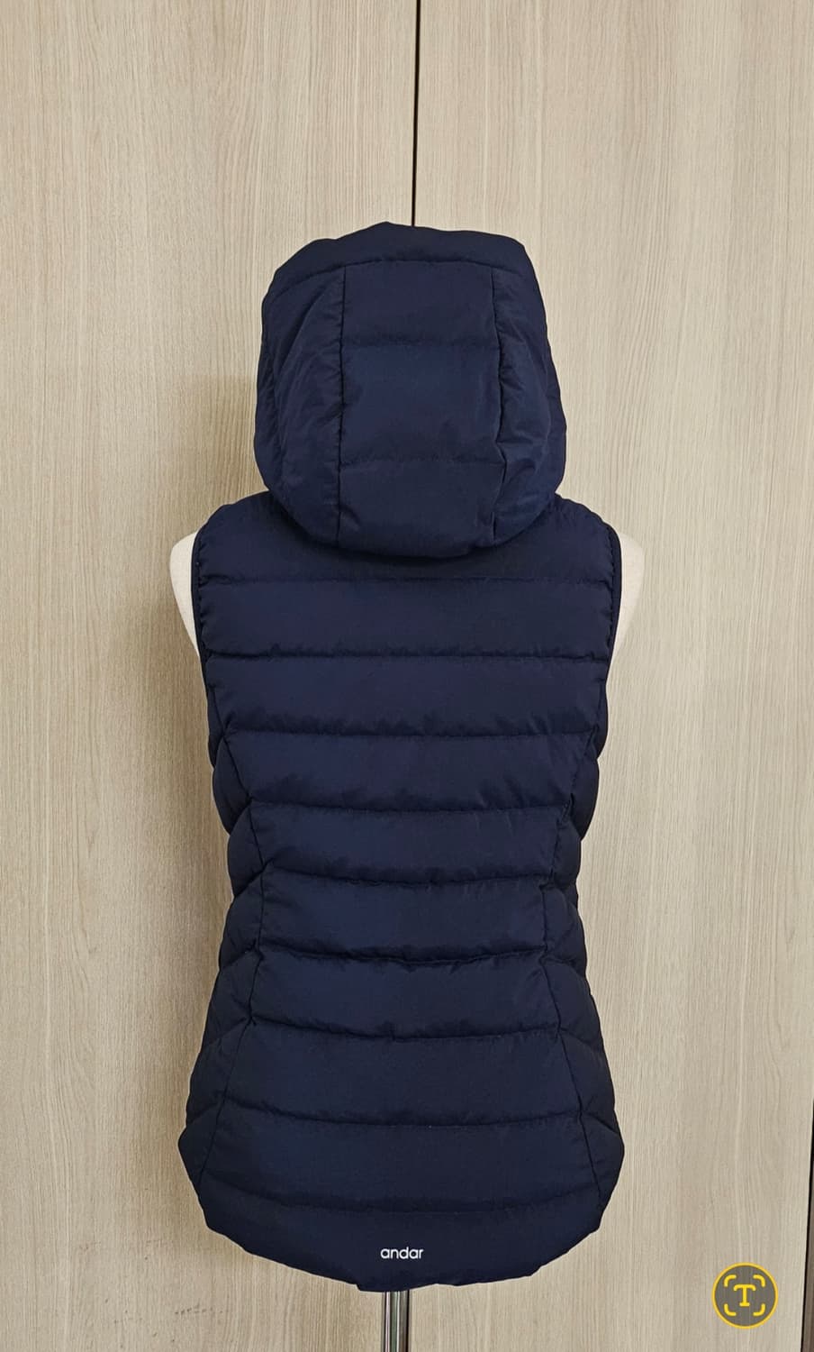 안다르 Andar 여성 오리털 미쳤다핏 요가패딩 누빔 조끼44~55 상품이미지4