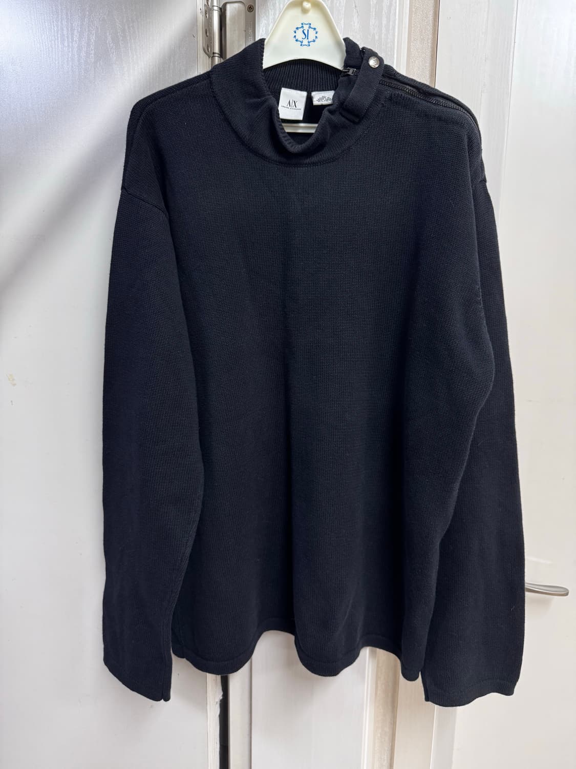 알마니 익스체인지 검정 니트 롱슬리브 상품이미지5