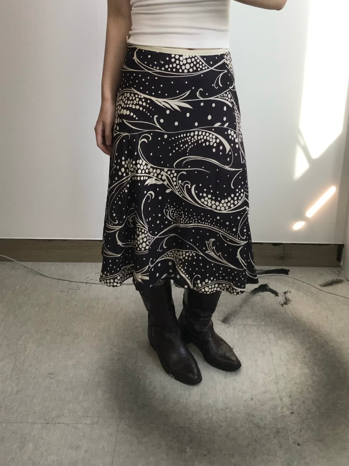 빈티지 패턴 스커트 상품이미지1