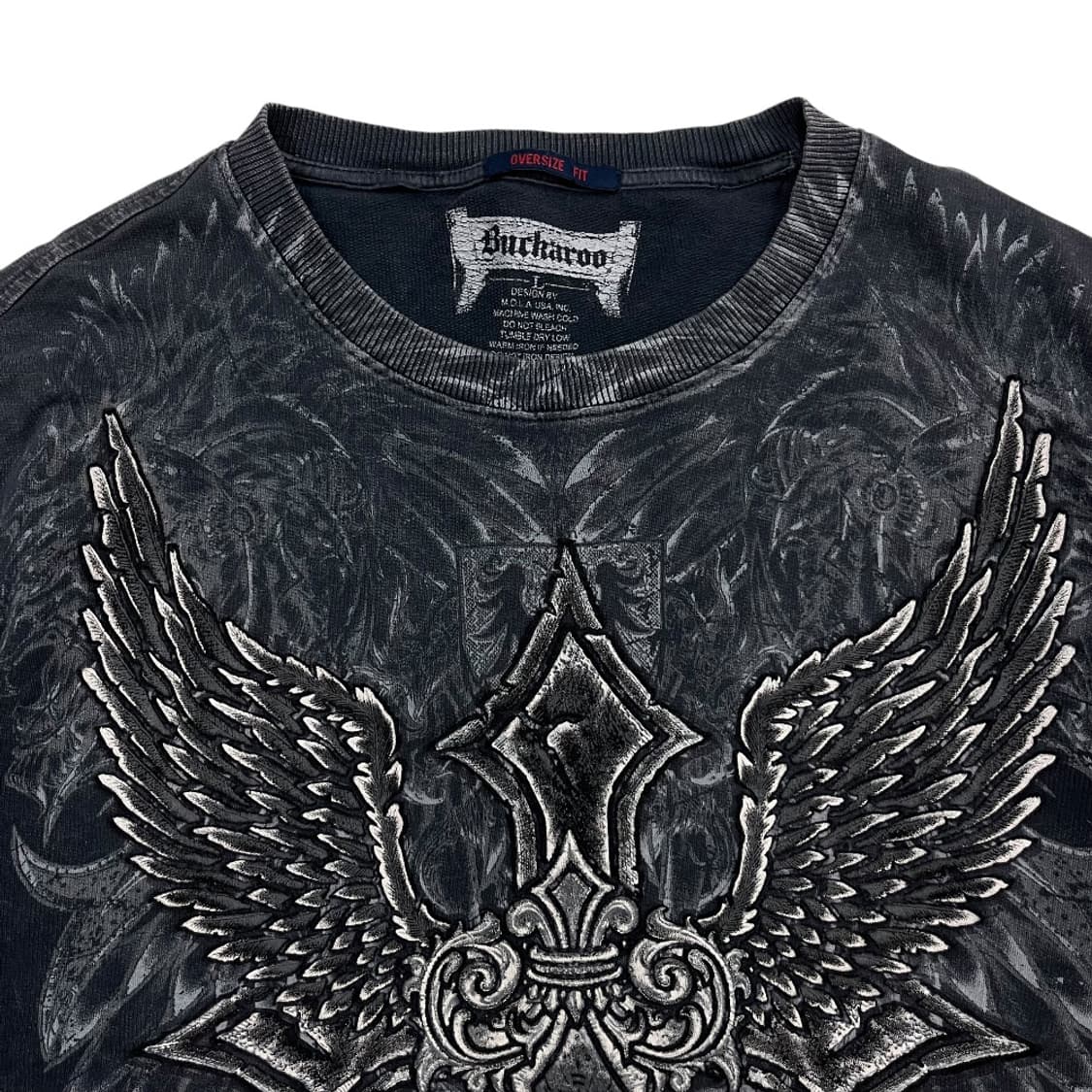 버커루 y2k 프린팅 그레이 L 상품이미지4