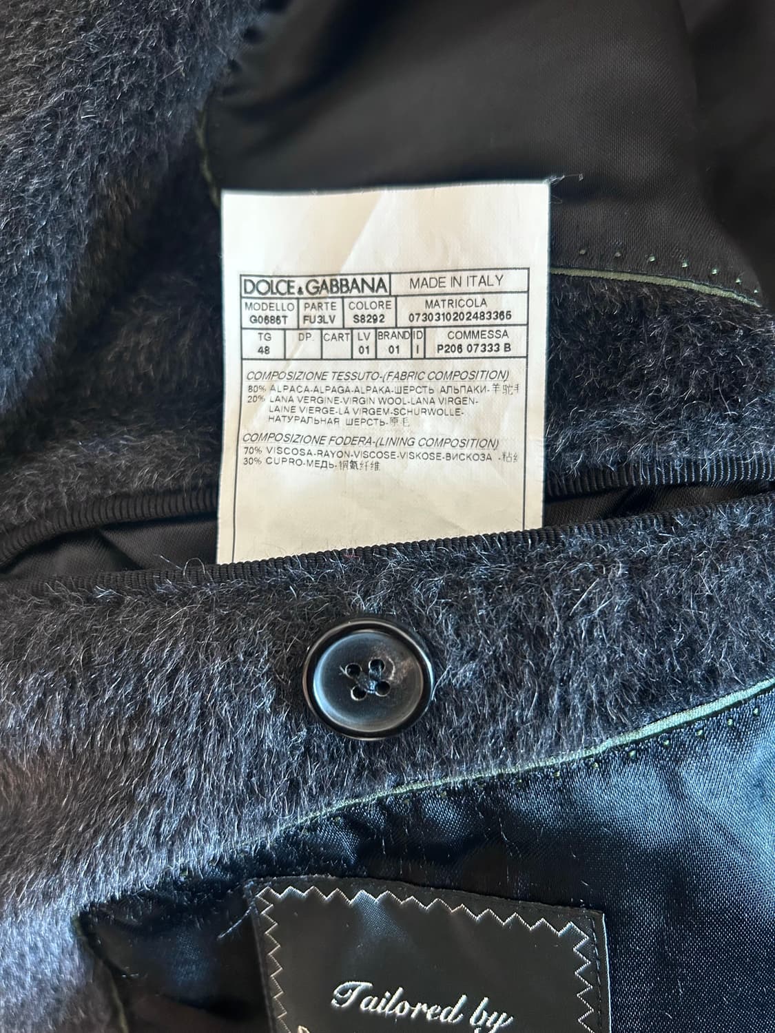 돌체앤가바나 알파카 롱코트 상품이미지6