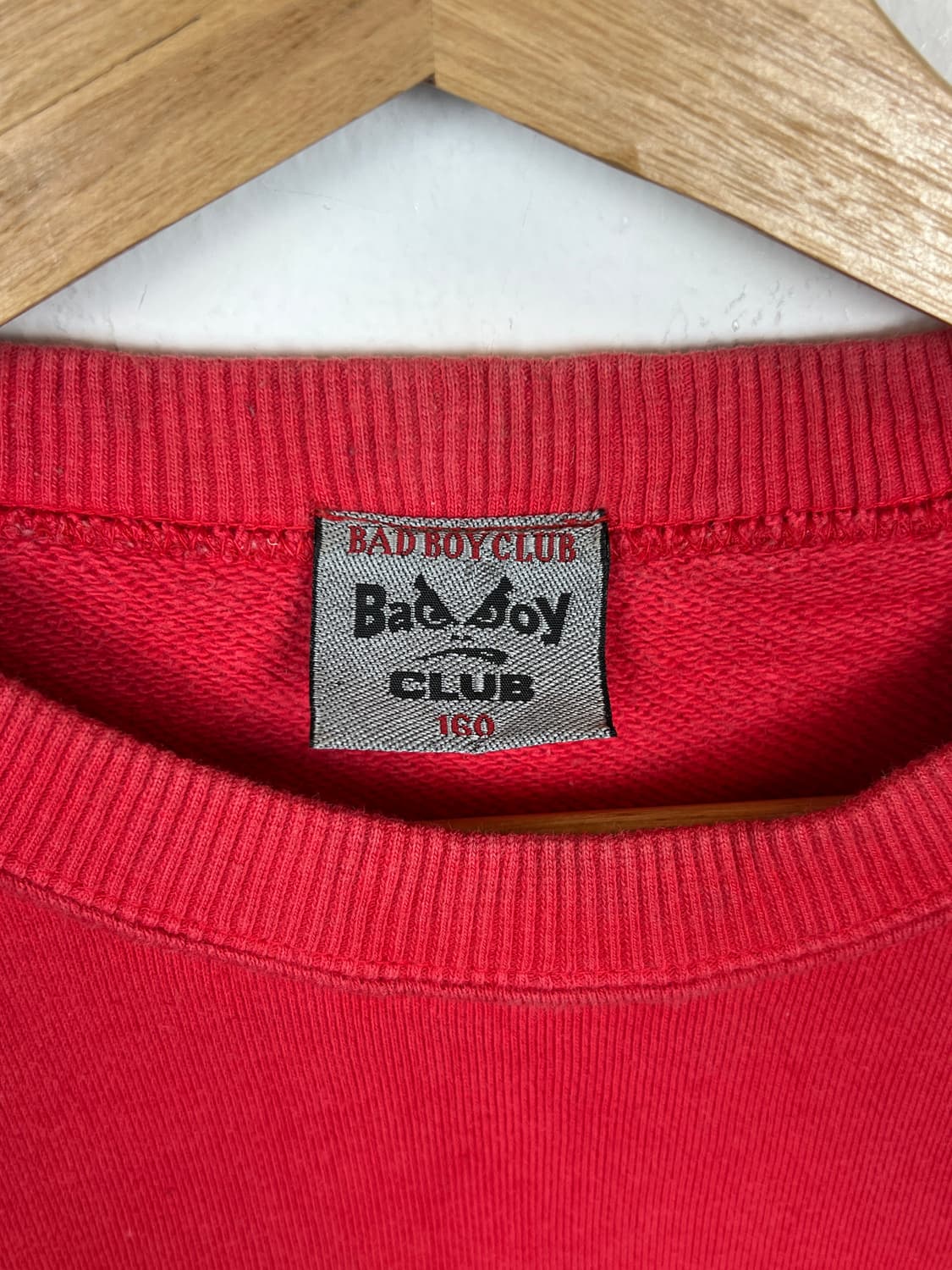 T167 Bad Boy 레드 프린팅 맨투맨 160 상품이미지3