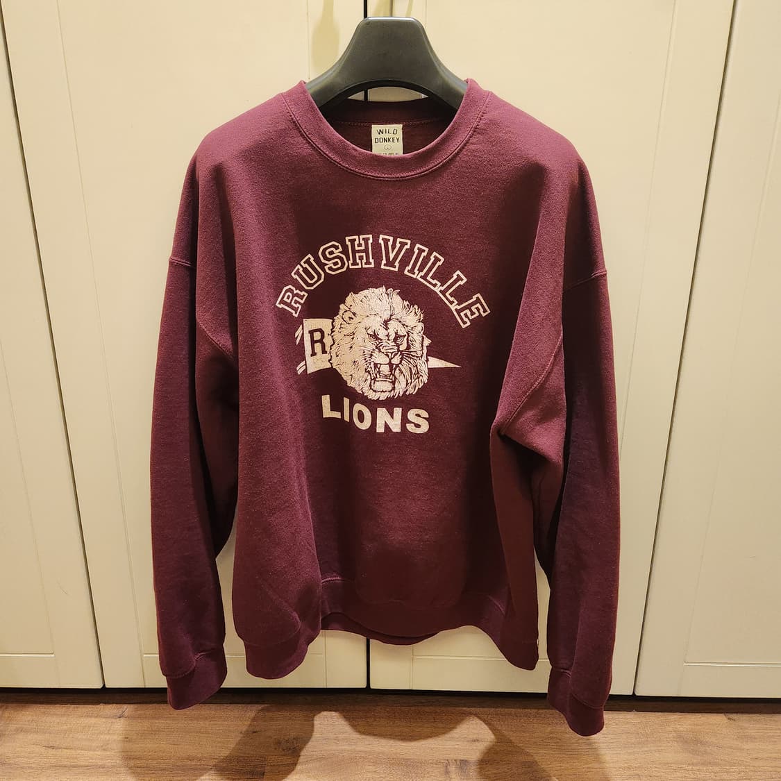 WILD DONKEY 와일드동키 맨투맨 버건디 L 사이즈 상품이미지2