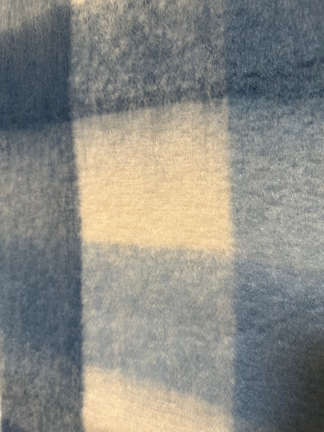 아크네 스튜디오 블루 체크 모헤어울머플러 남여공용 상품이미지8