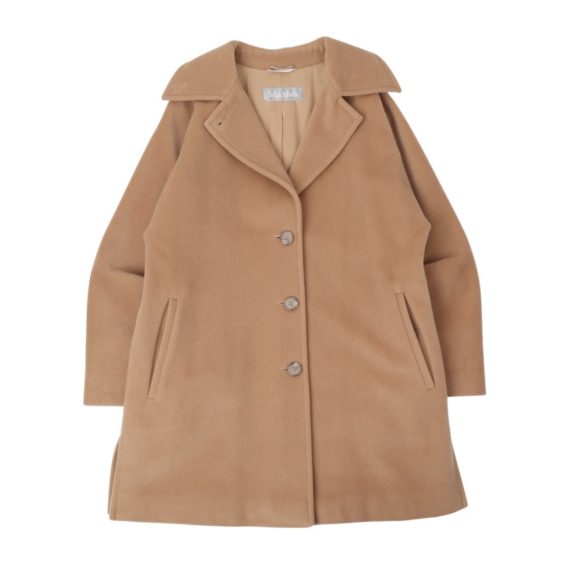 막스마라 이태리 베이지 큐프라 울 코트 상품이미지1