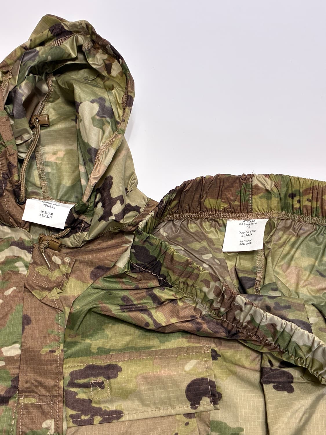 미군 레인코트 (105-110)투피스 세트 데드스탁 (상의, 하의) 우의 상품이미지1