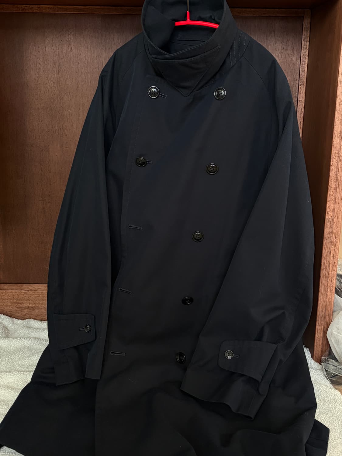 마티앤선즈 maatee&sons 코튼실크 코트 네이비 3 상품이미지1