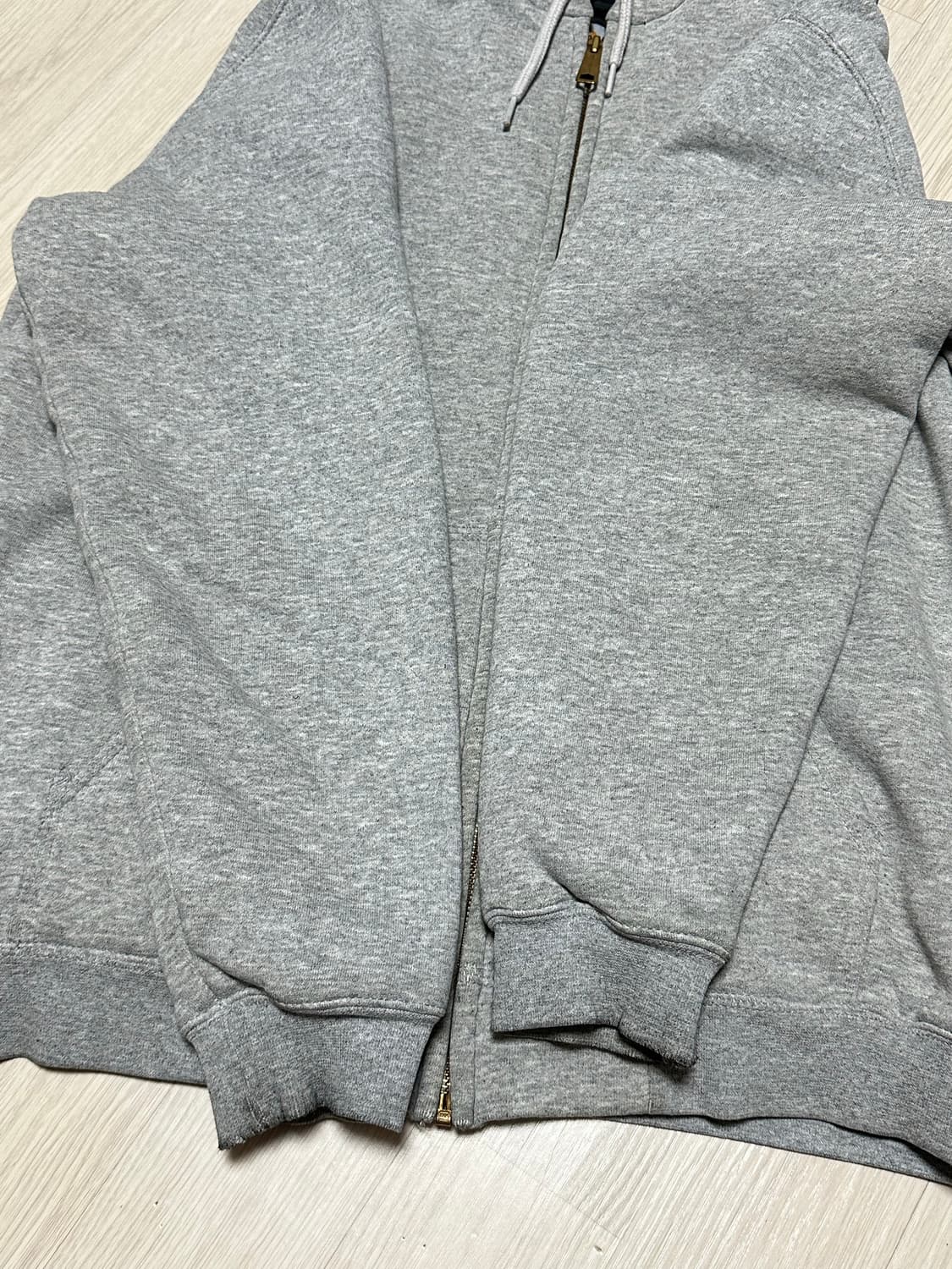 칼하트 CARHARTT 레인디펜더 누빔 써멀 후드집업 그레이 상품이미지5