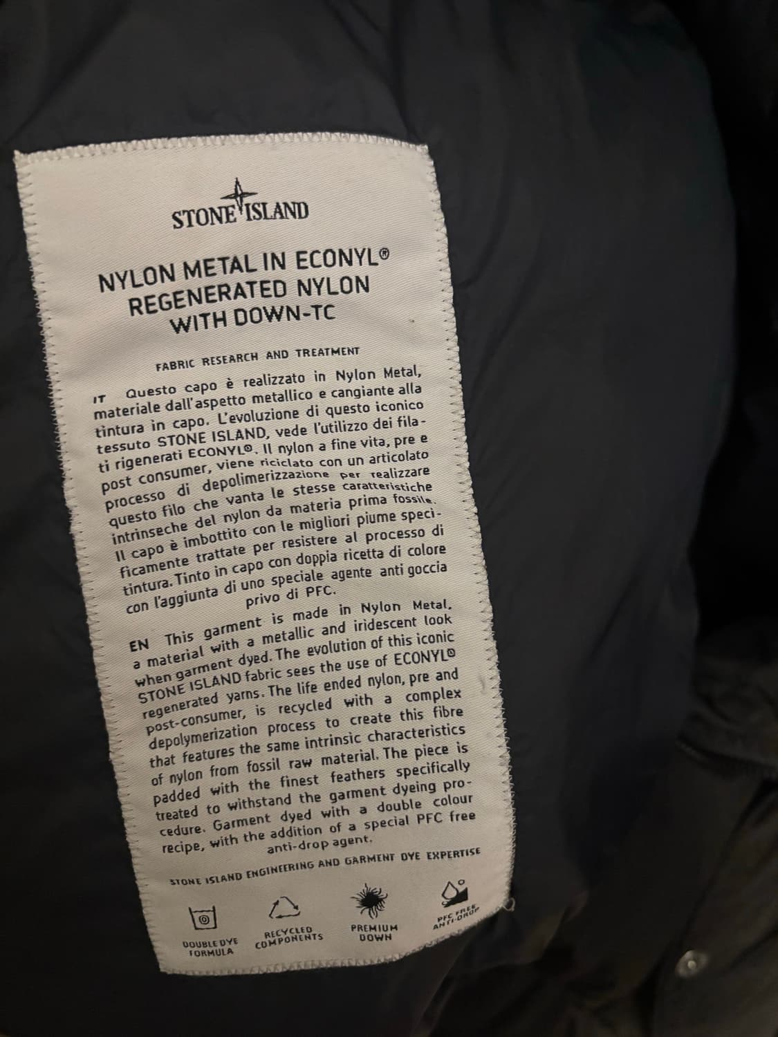 스톤아일랜드 나일론메탈 패딩 상품이미지5