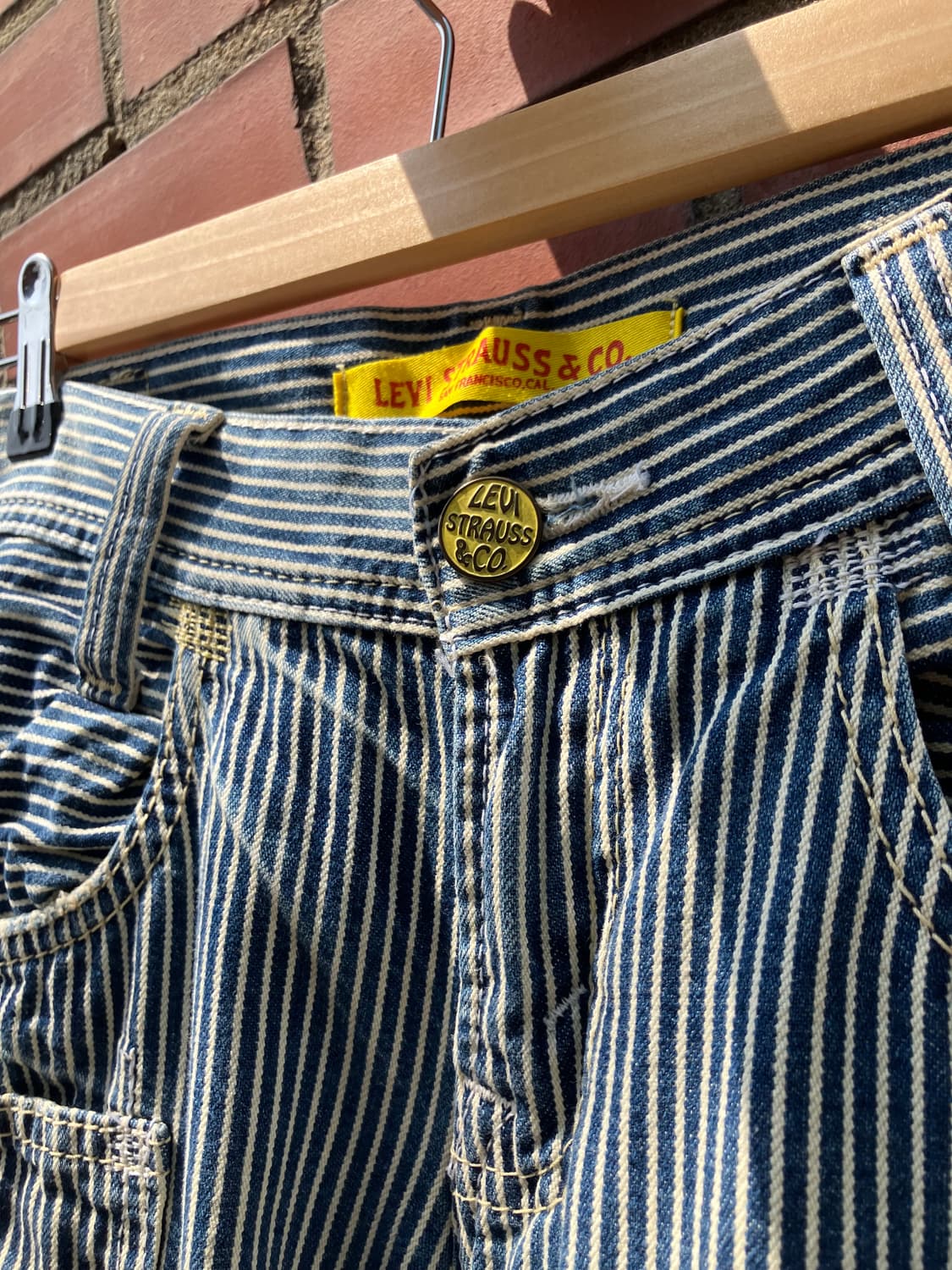 Levi’s San Francisco 스트라이프 와이드 팬츠 28 상품이미지8