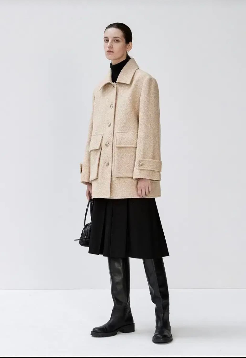 [마리떼프랑소와저버]플러피 울 하프코트 상품이미지2