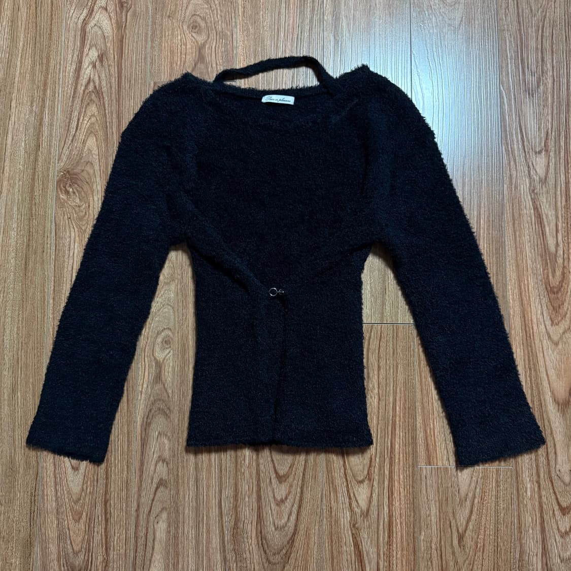 페인오어플레져 루비 후크 오버 니트 블랙 상품이미지4