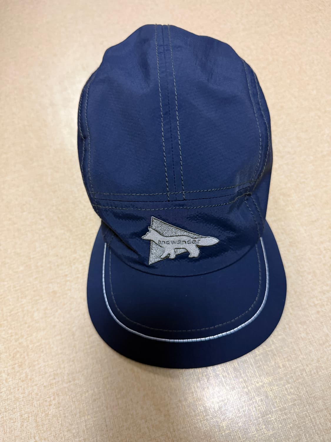 앤드원더 메종키츠네 캠프캡 네이비 상품이미지1