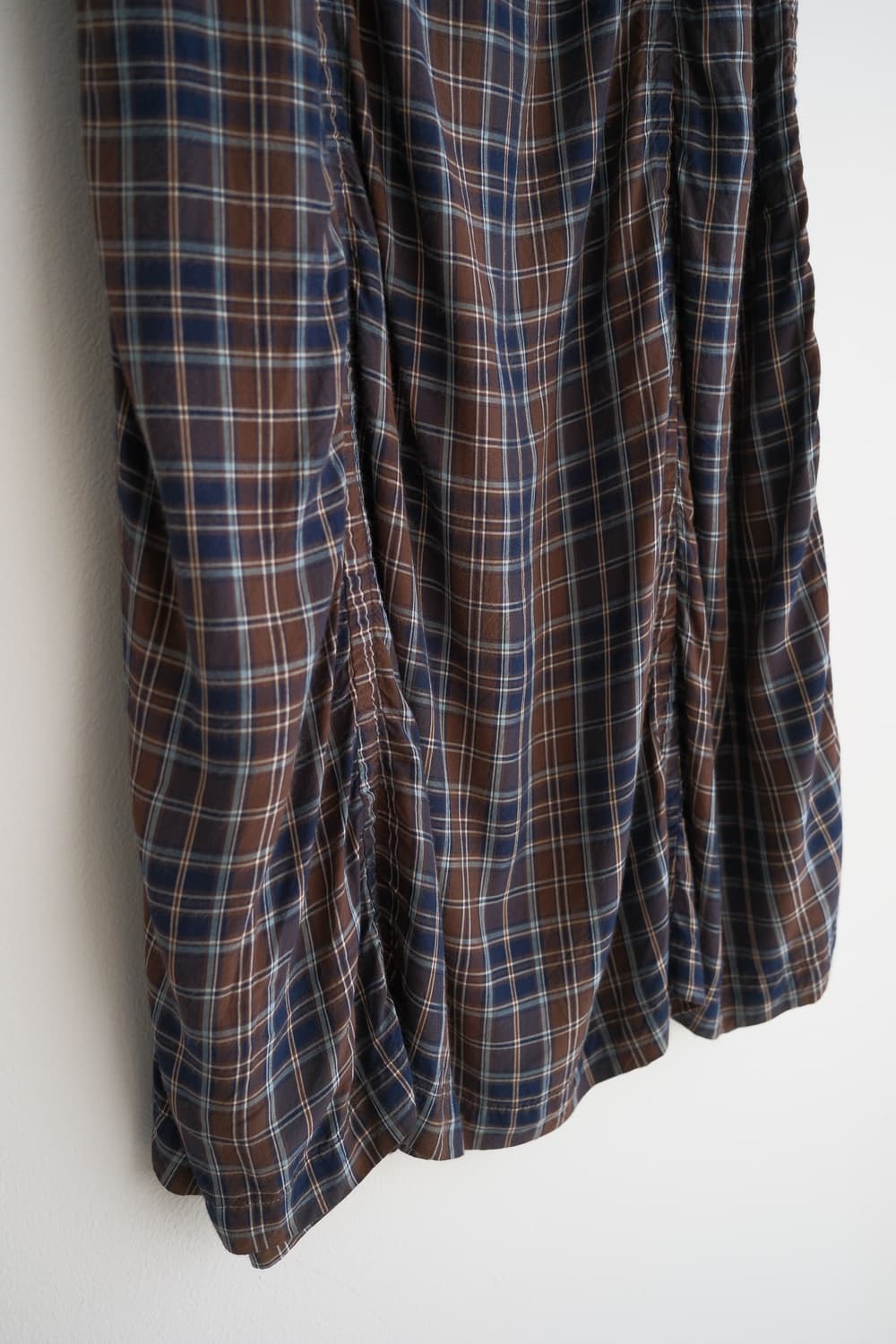 00s check shirring long skirt 상품이미지6