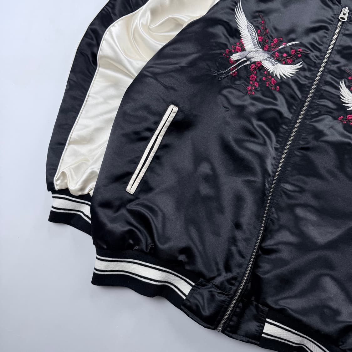 언더에어 백학 자수 스카쟌 상품이미지3