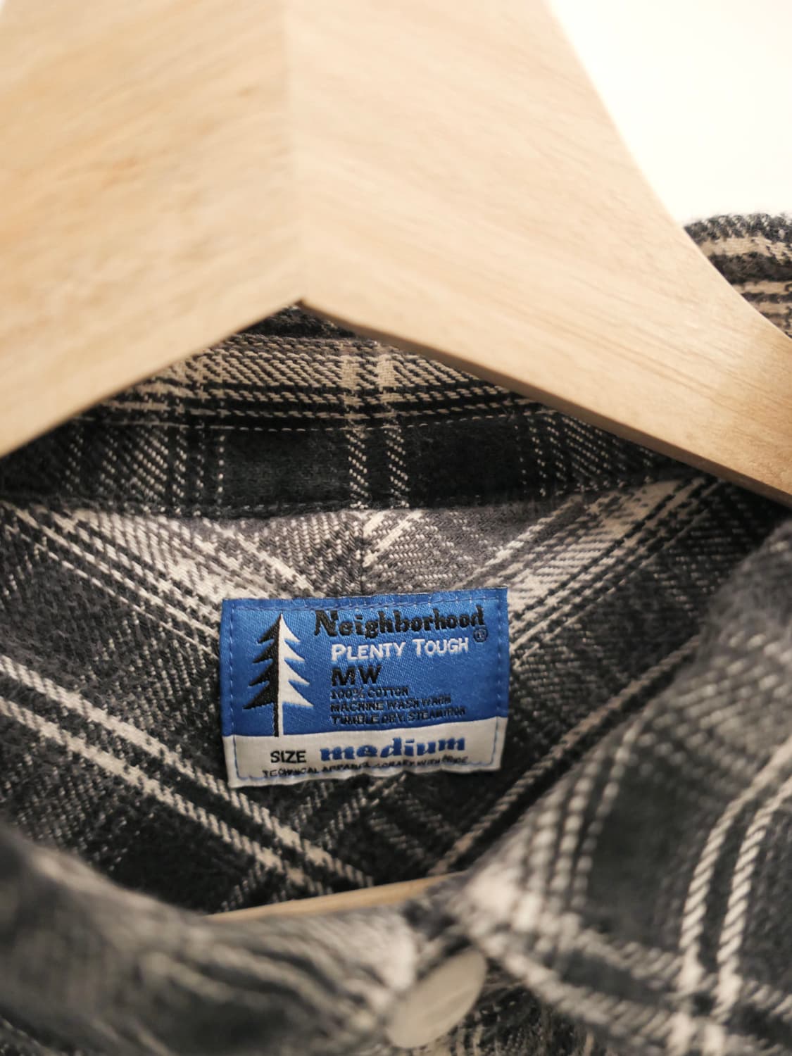 네이버후드 체크 셔츠 상품이미지6