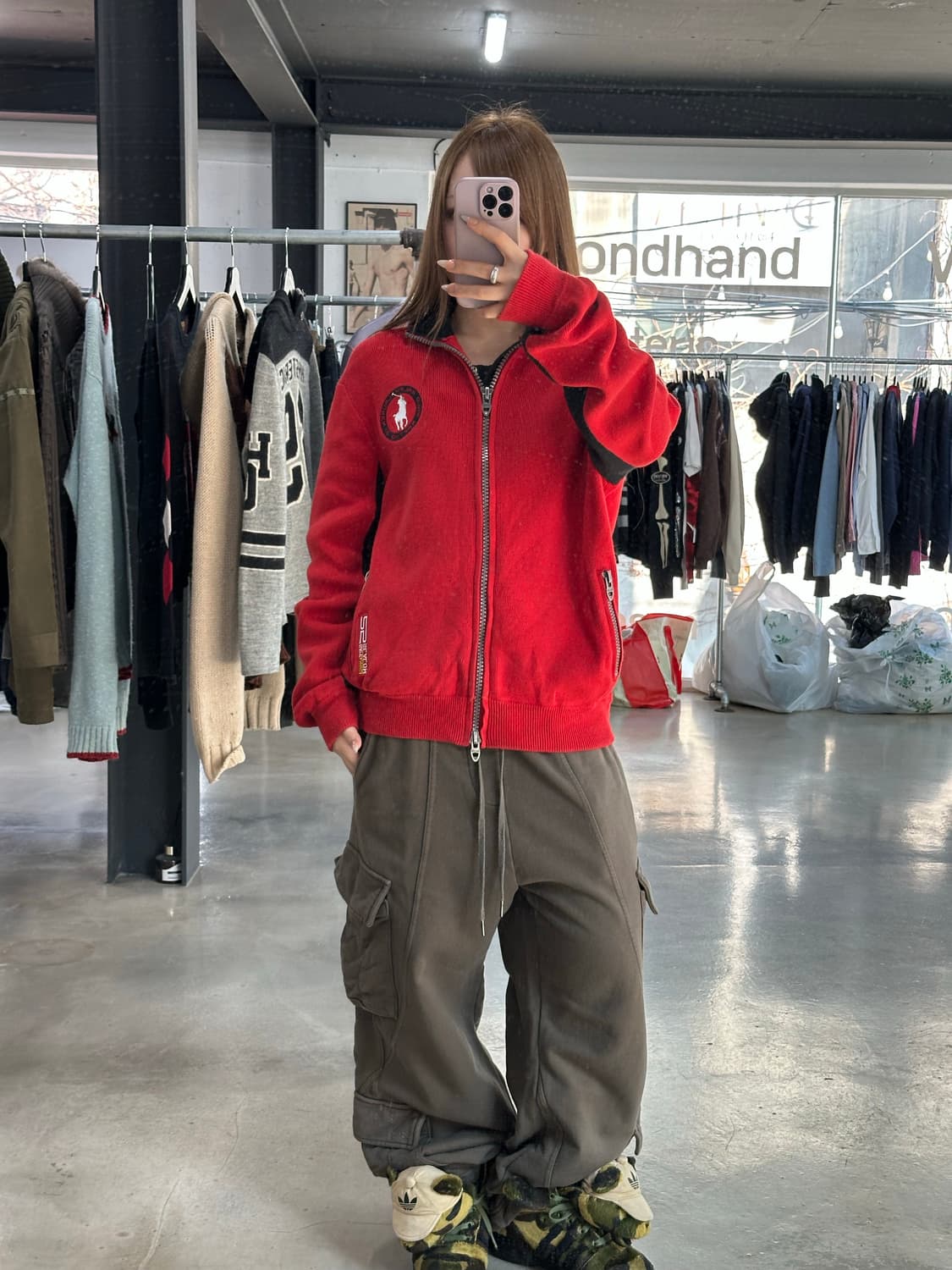 폴로랄프로렌 빅포니 레이싱 카약 투웨이니트집업 상품이미지5