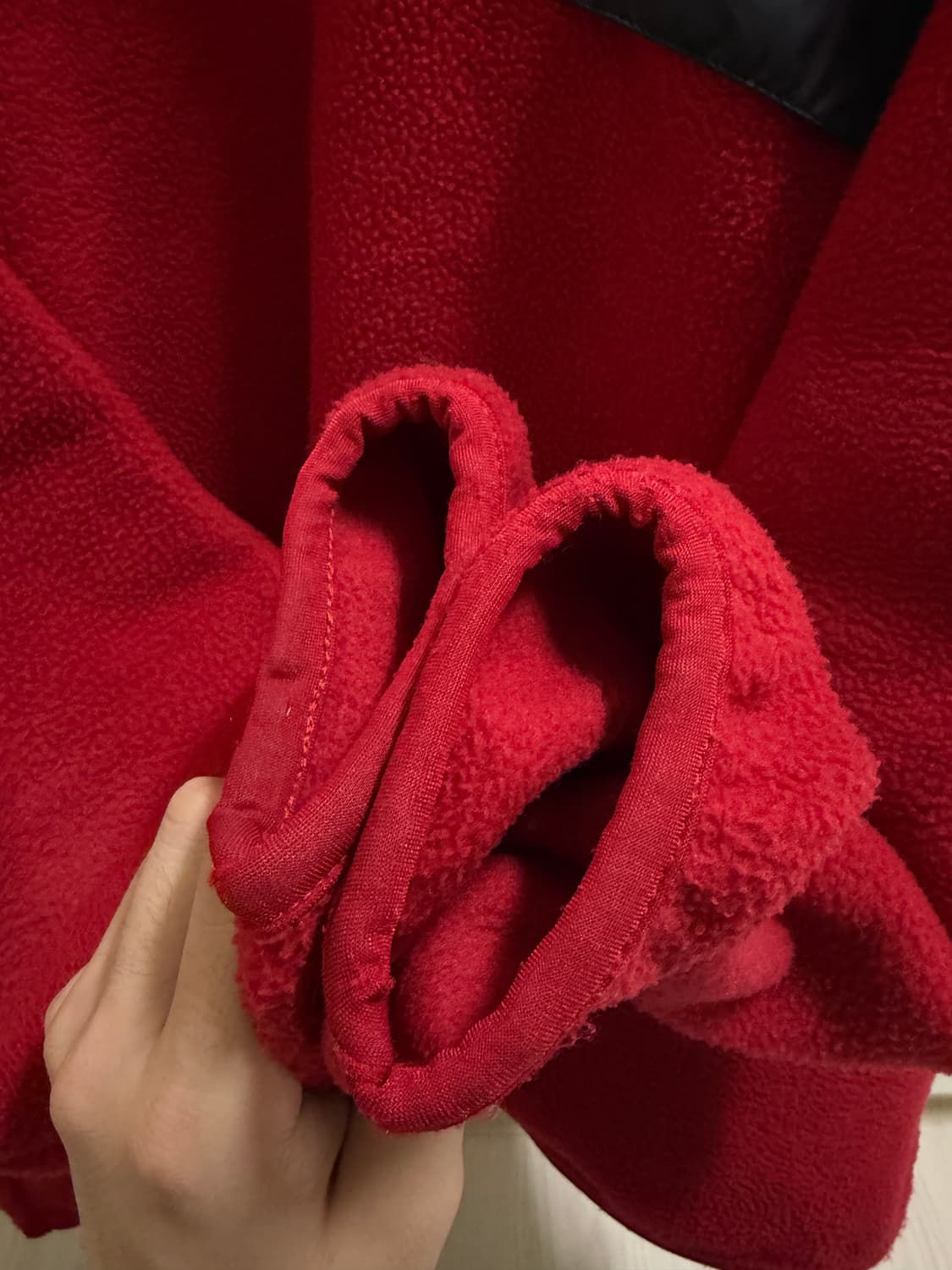 90s 파타고니아 신칠라 스냅티 레드 블랙 L 상품이미지3