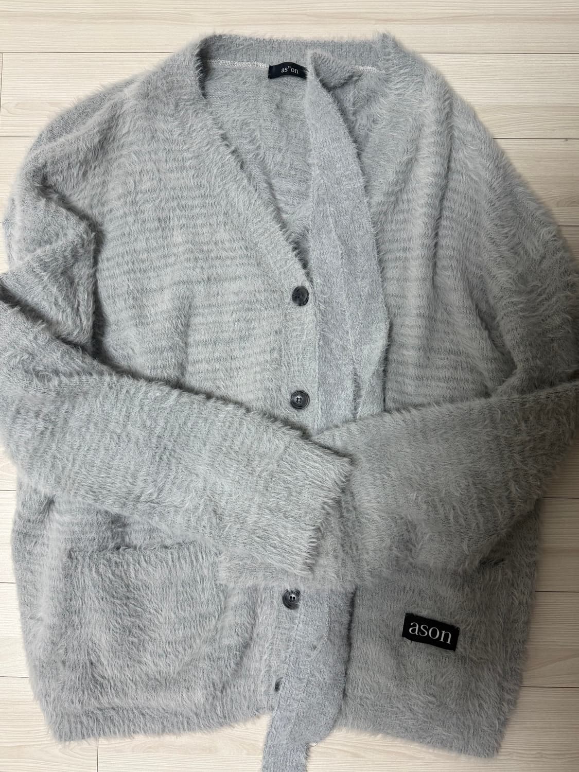 애즈온 루카 가디건 그레이 상품이미지3