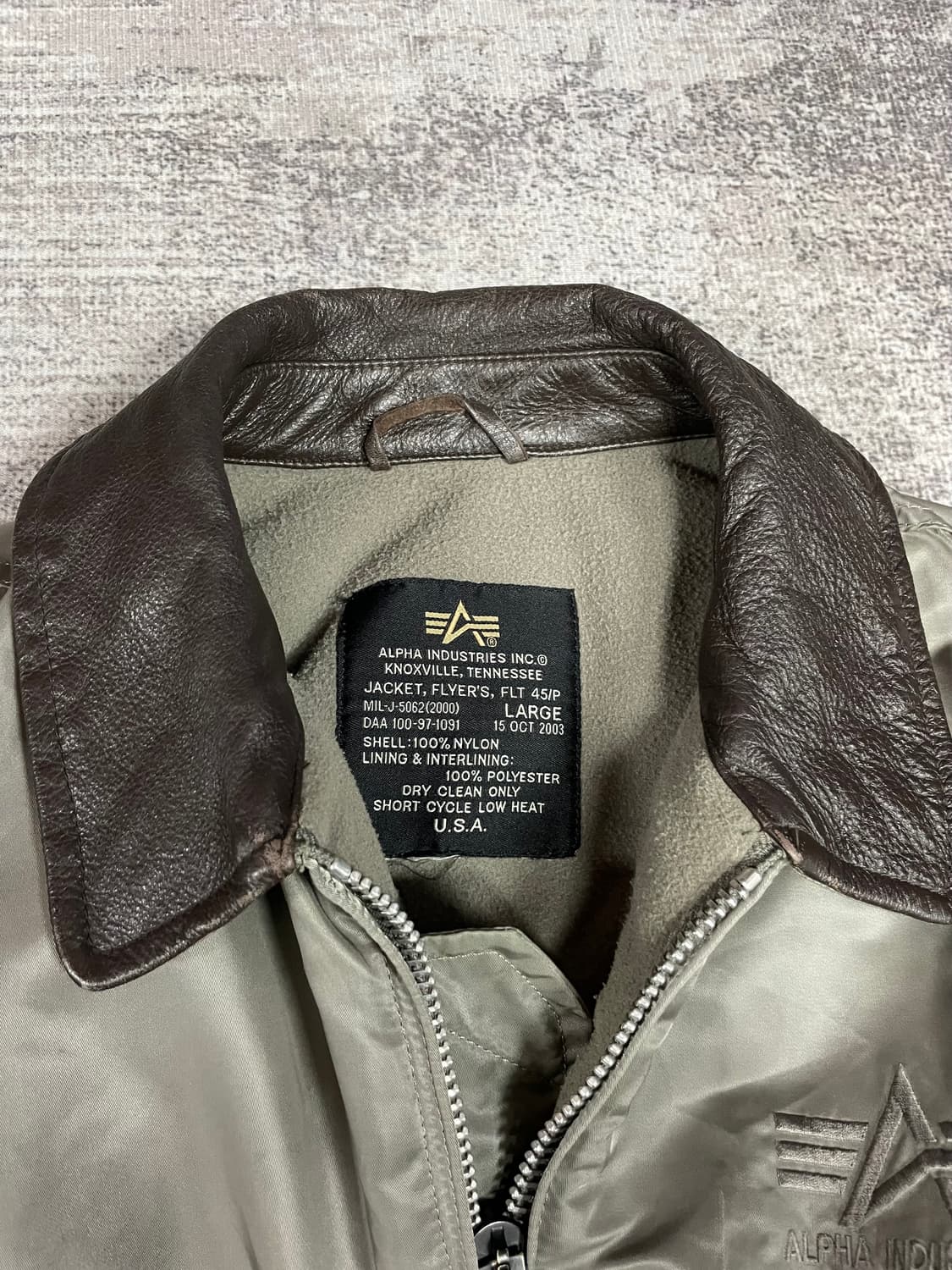 Vtg 알파 인다스트릿 레더카라넥  상품이미지8