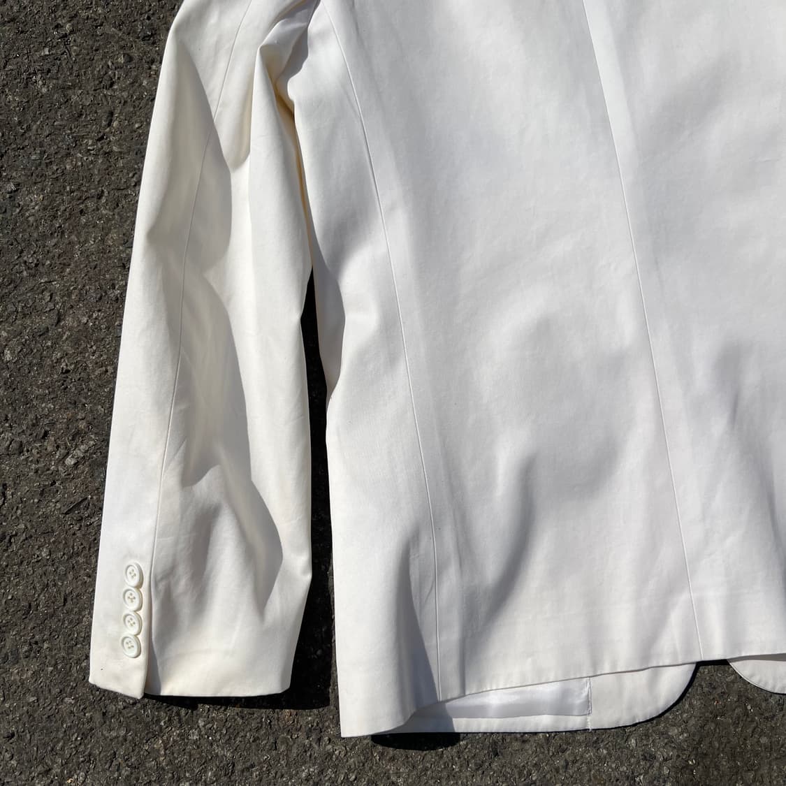 디올옴므 06SS 에디 시절 피크드 라펠 화이트 블레이저 상품이미지8