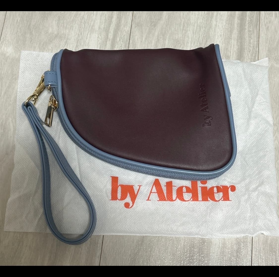 [비이아뜰리에] EASY POUCH BAG 버건 상품이미지2