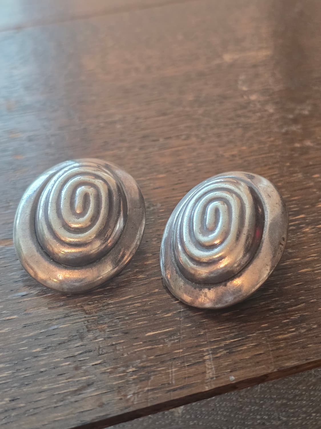 🇺🇸빈티지 모더니스트 스파이럴 클립온 귀걸이 상품이미지2