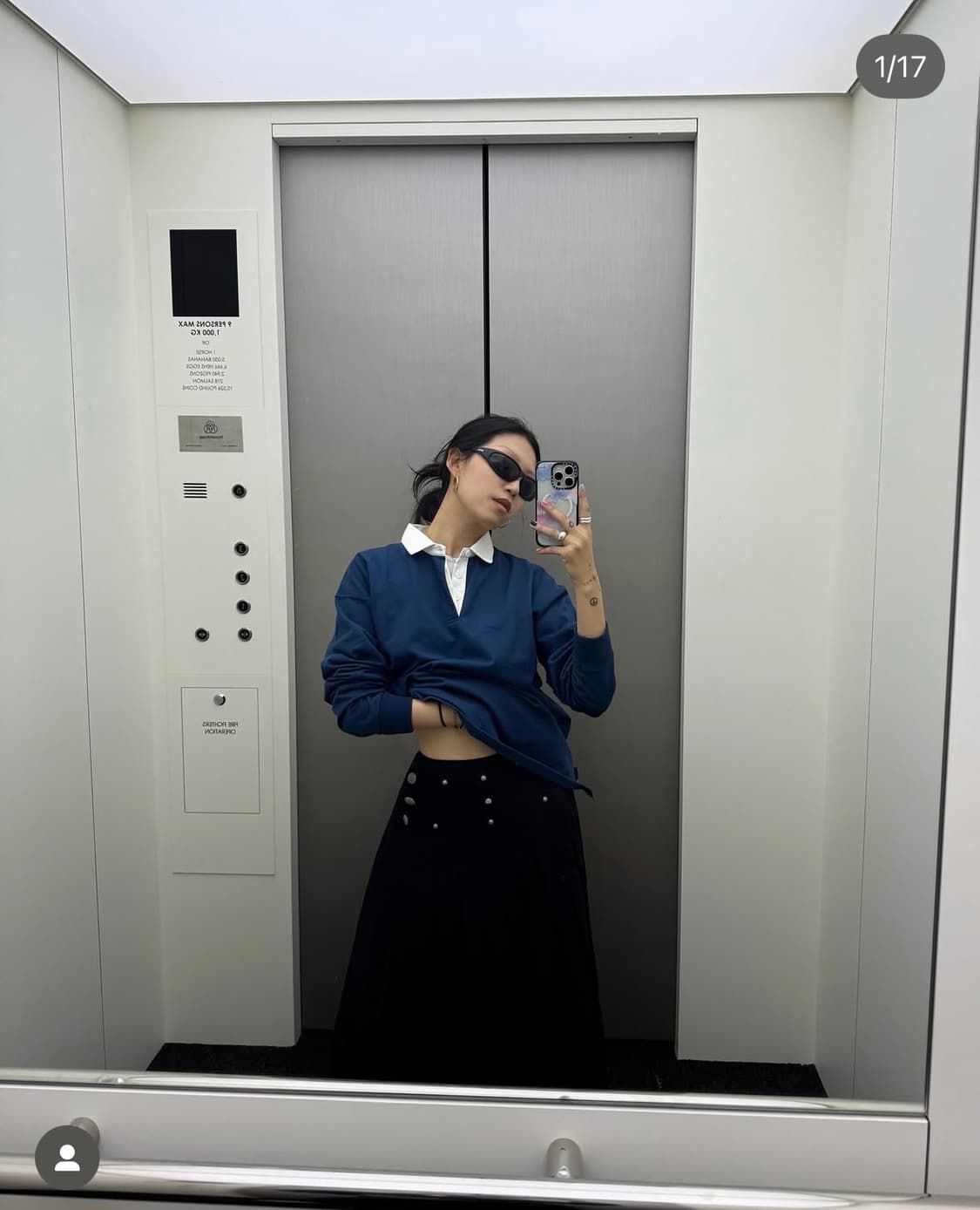 데어드 METAL PLEATED LONG SKIRT 상품이미지2