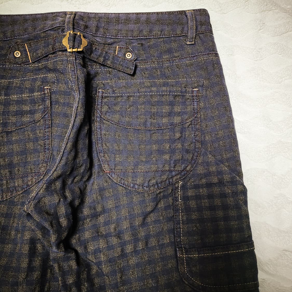 00s Check Pattern Straight Pants 상품이미지1