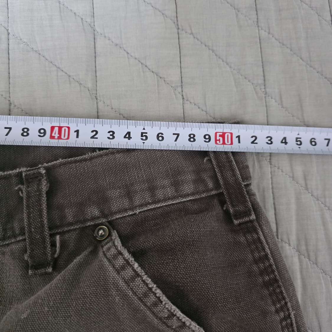 [42X30] 빈티지 칼하트 더블니 B136DKB 워크팬츠 트래쉬 DK1 상품이미지10