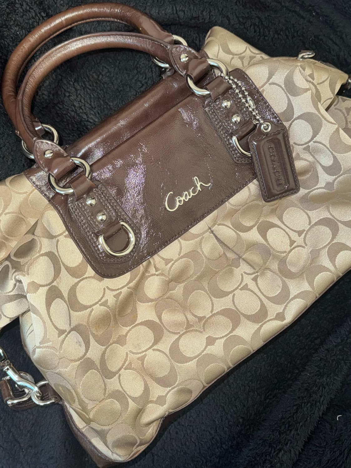00s coach Y2K 코치 시그니처 숄더백 겸용 크로스백 빈티지 상품이미지1