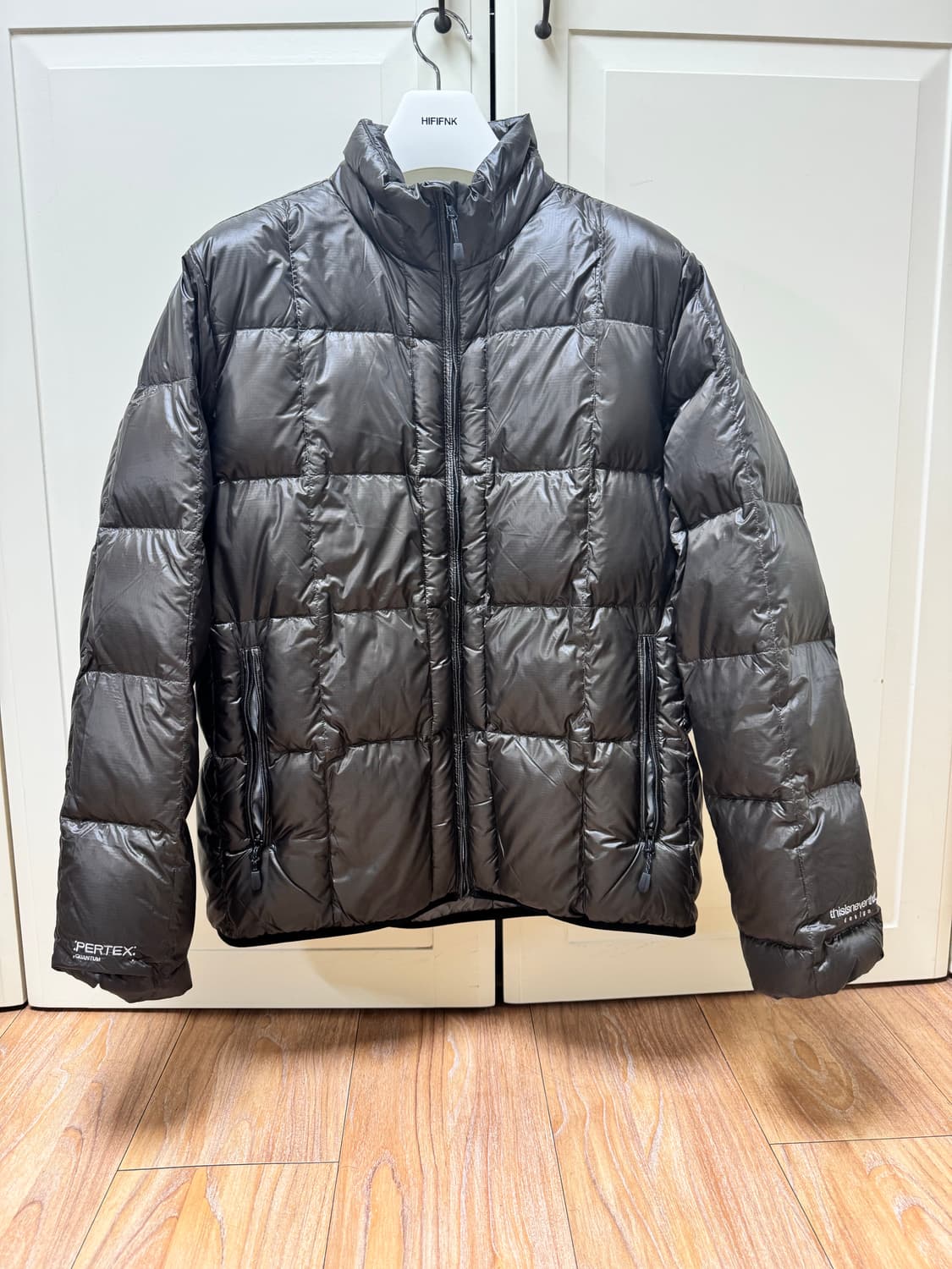 디스이즈네버댓 퍼텍스 라이트 다운 자켓 브라운 블랙 M 상품이미지3