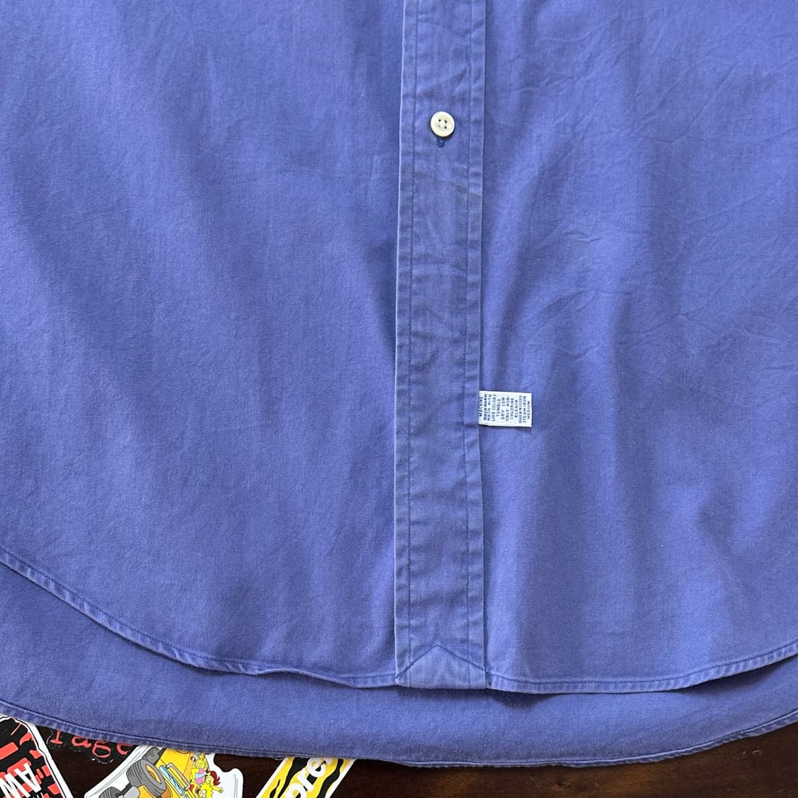 90s 폴로 랄프로렌 페이디드 코튼 셔츠 XXL 상품이미지8