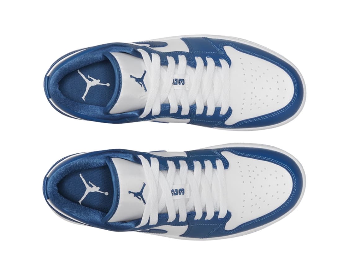 (W) 조던 1 로우 화이트 다크 마리나 블루 상품이미지2
