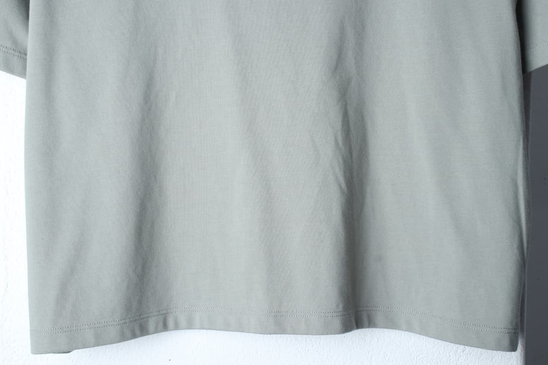 W(L) 안다르 반팔 티셔츠 기능성 카키 크롭 무지-H3H33774 상품이미지4