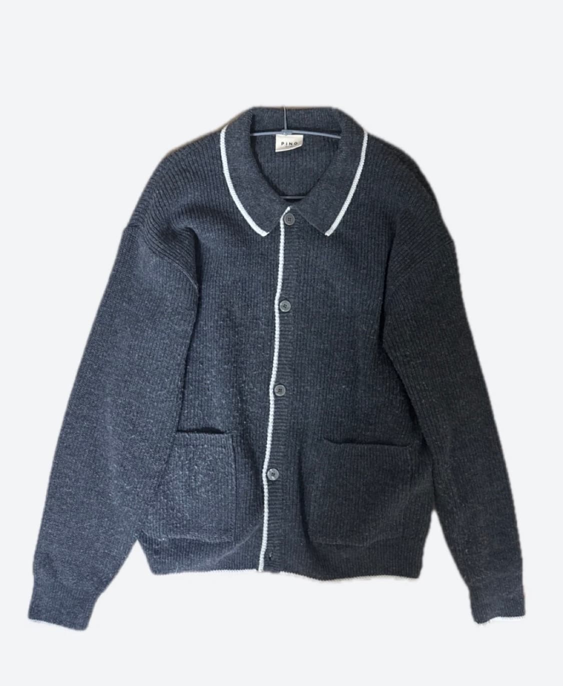 빈티지 pino 차컬그레이 니트가디건 상품이미지1