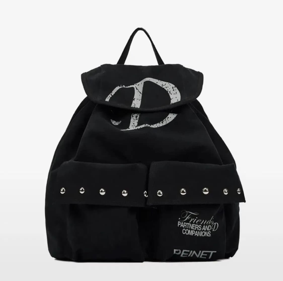 다이닛 스터드 포켓 백팩 블랙  상품이미지1