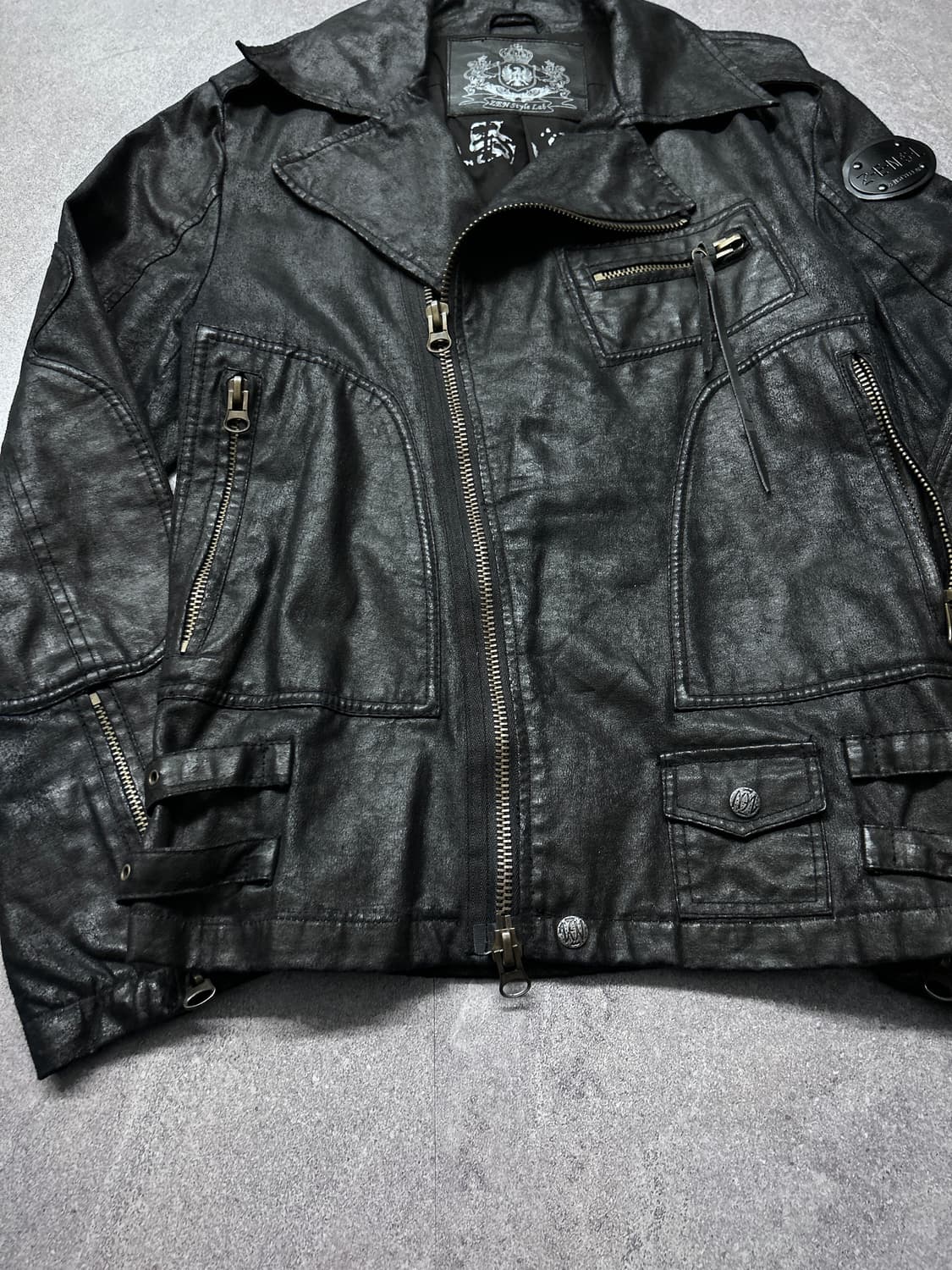 00’s JPN 코팅 바이커 자켓 상품이미지5