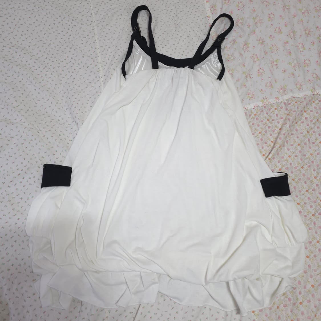 펑크 레터링 슬리브리스 벌룬 원피스 y2k 매드펑크 고스 상품이미지6