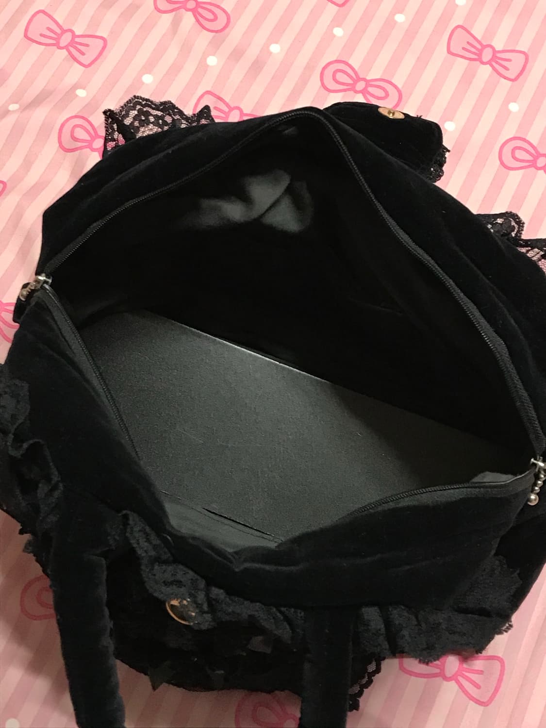 고스로리 레이스 공겜 가방 고딕 고스 상품이미지5