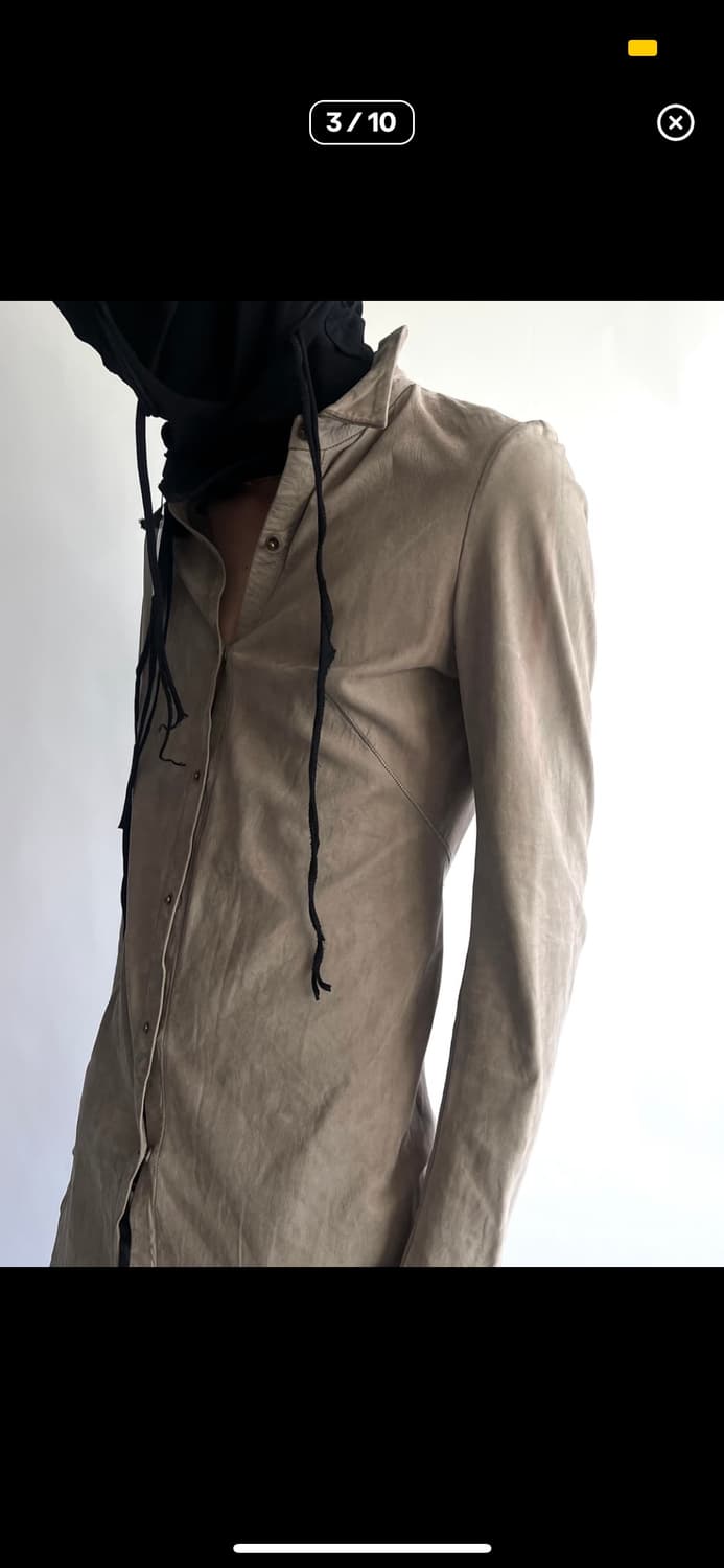 isaac sellam long leather shirt 상품이미지1