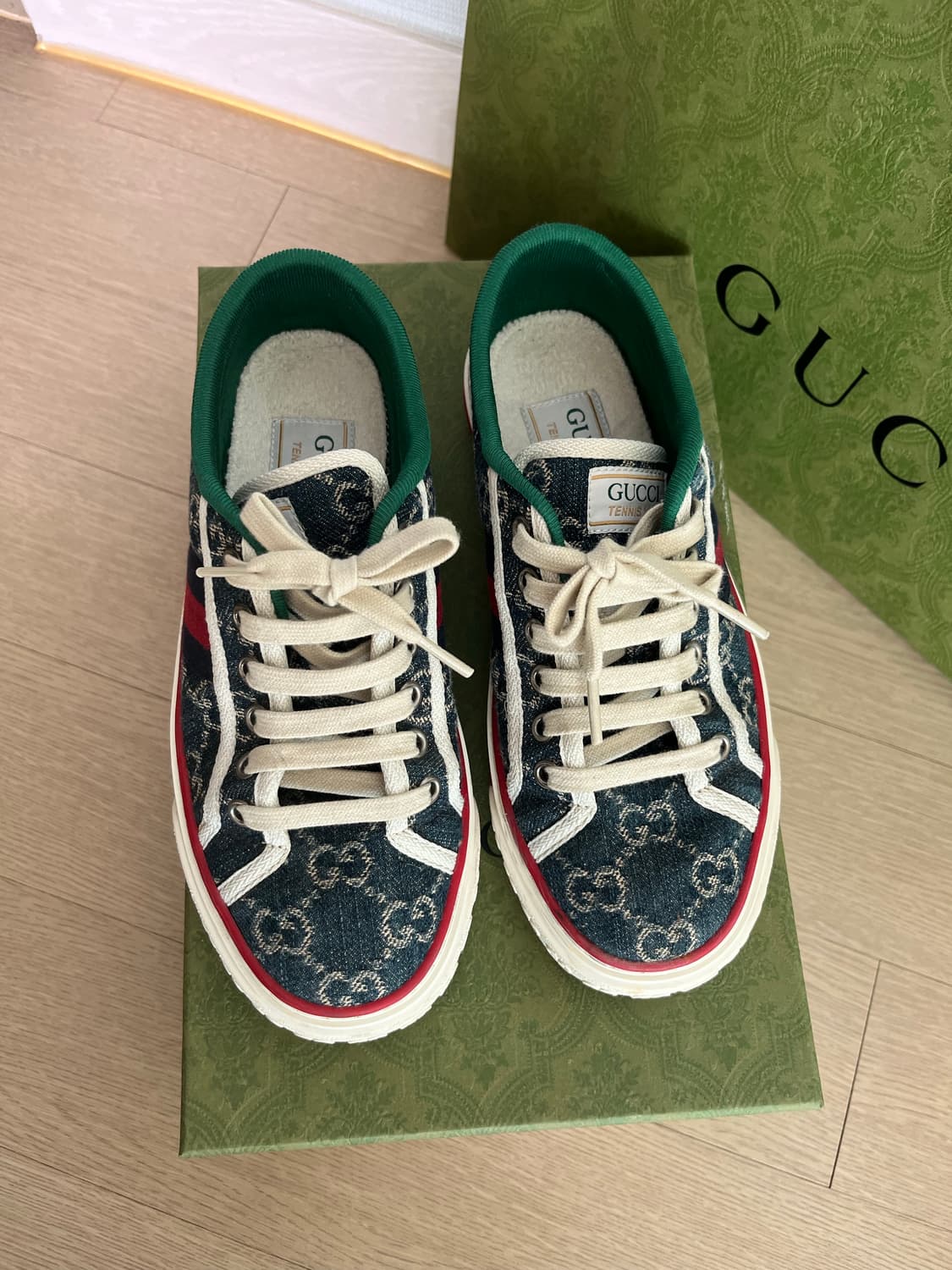구찌 GG 테니스 데님 1977 스니커즈 35 상품이미지2