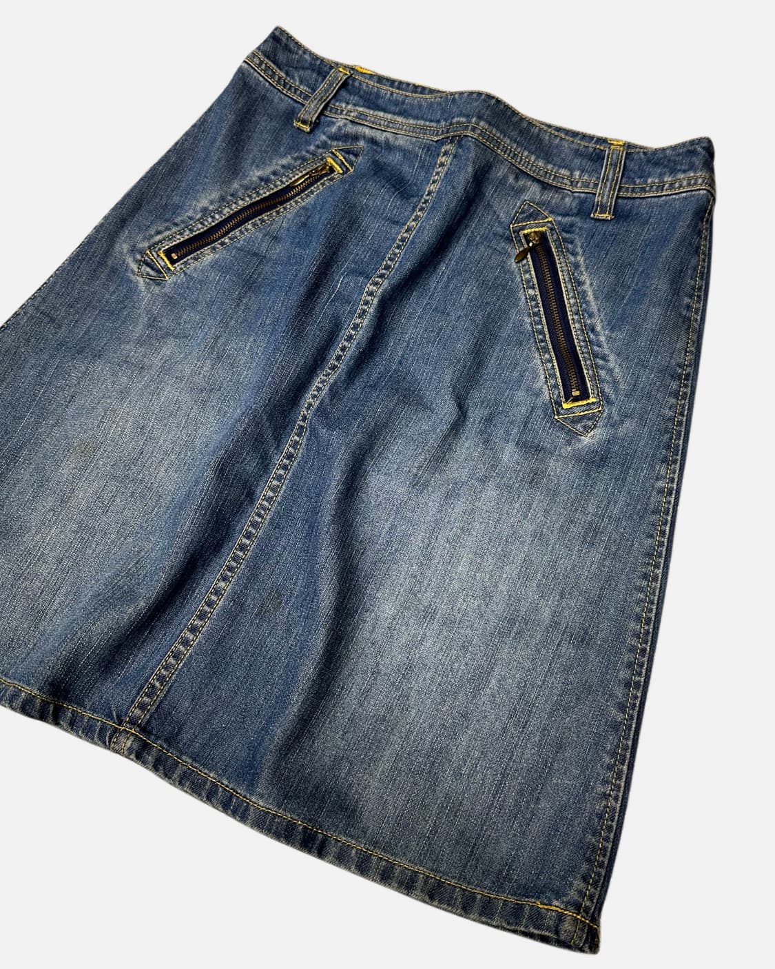 zipper pocket denim skirt 상품이미지3