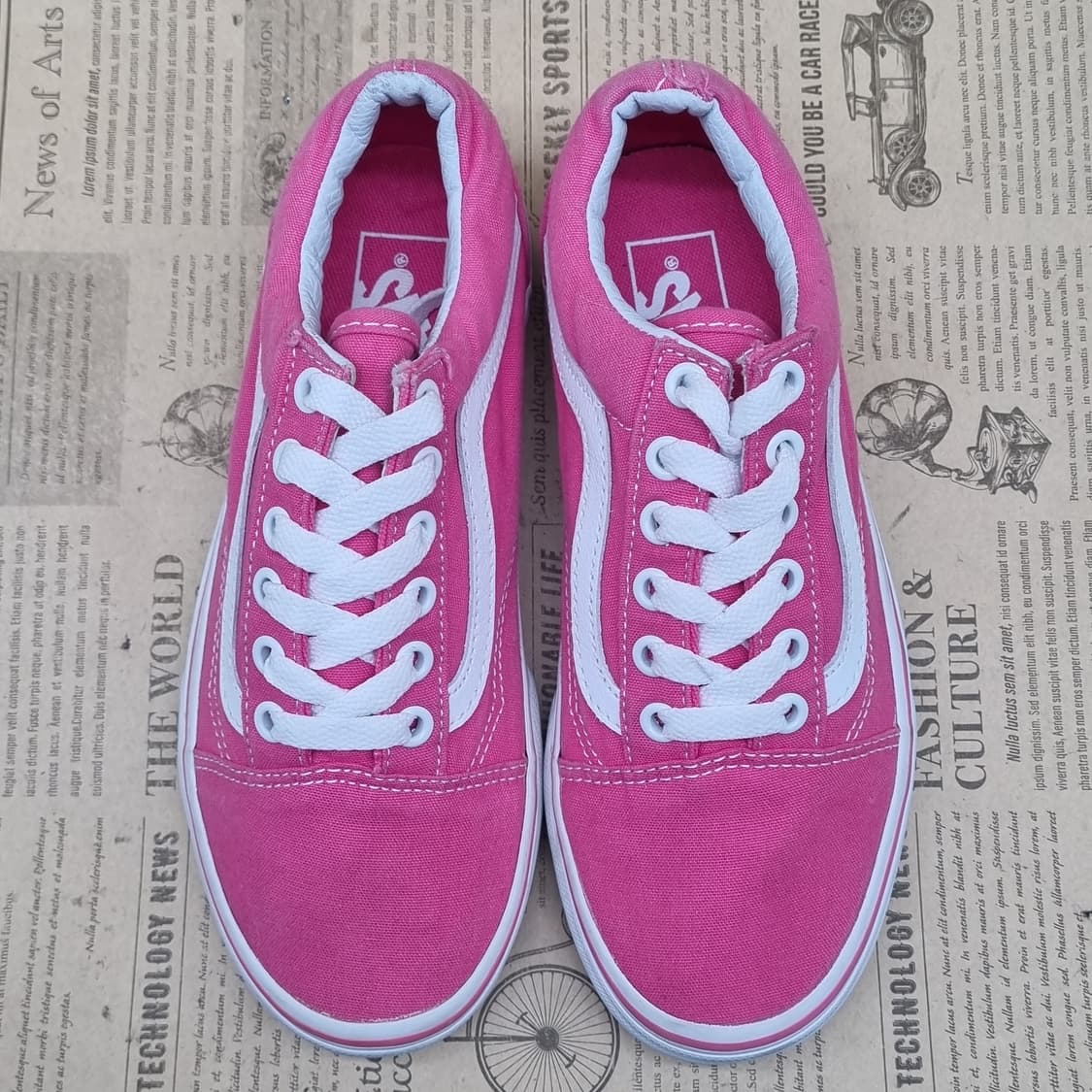 반스 올드스쿨 핑크 스니커즈225 상품이미지2
