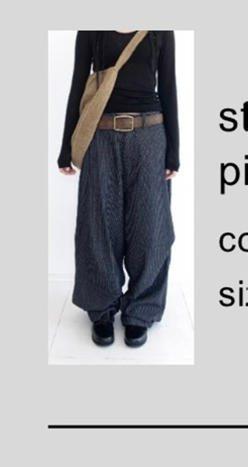 샵페어리 스트라이프 핀턱팬츠s 상품이미지2