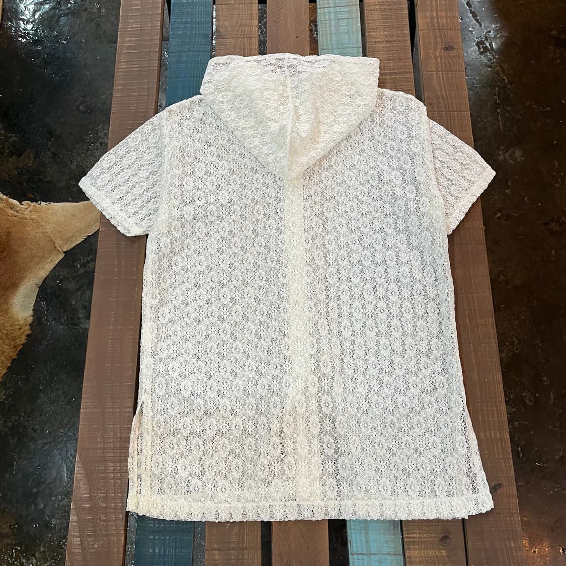 90s 빈티지 시스루 레이스 후디 상품이미지7