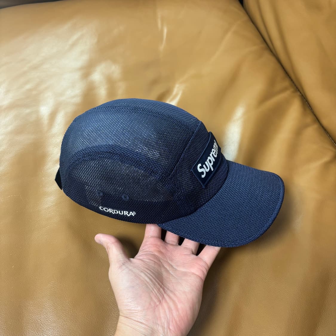 Supreme 슈프림 23ss 메쉬 코듀라 네이비 캠프캡 모자 Navy 상품이미지4