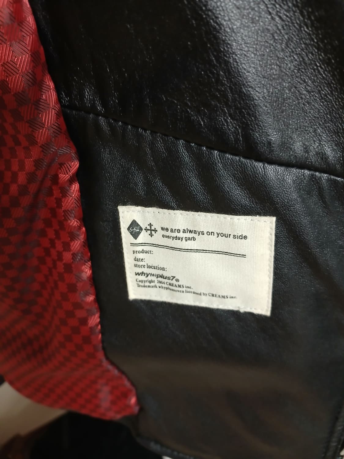 와이플러스세븐 양가죽 라이더자켓 m 상품이미지2