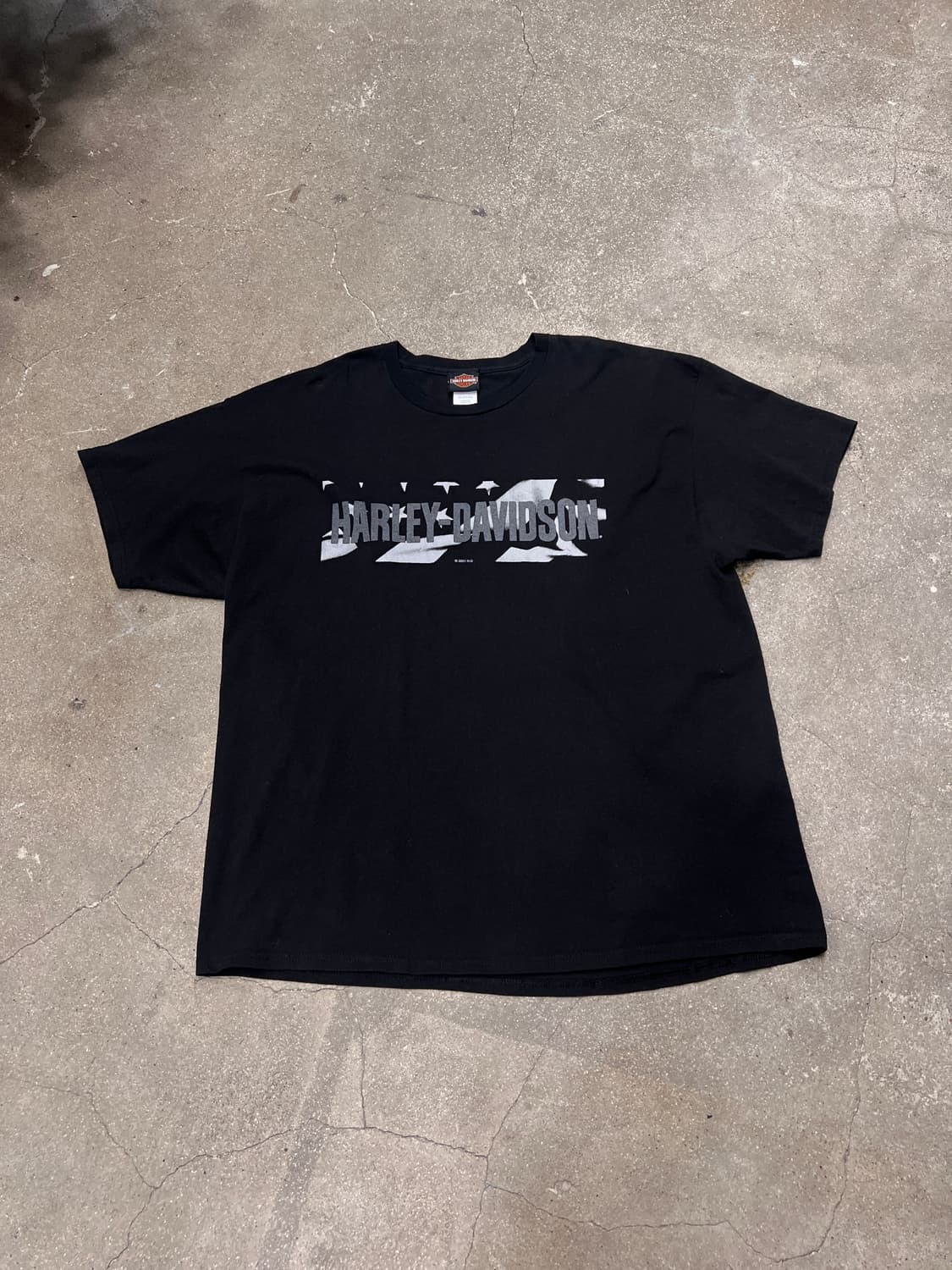 할리데이비슨 빈티지 프린트 티셔츠 상품이미지1